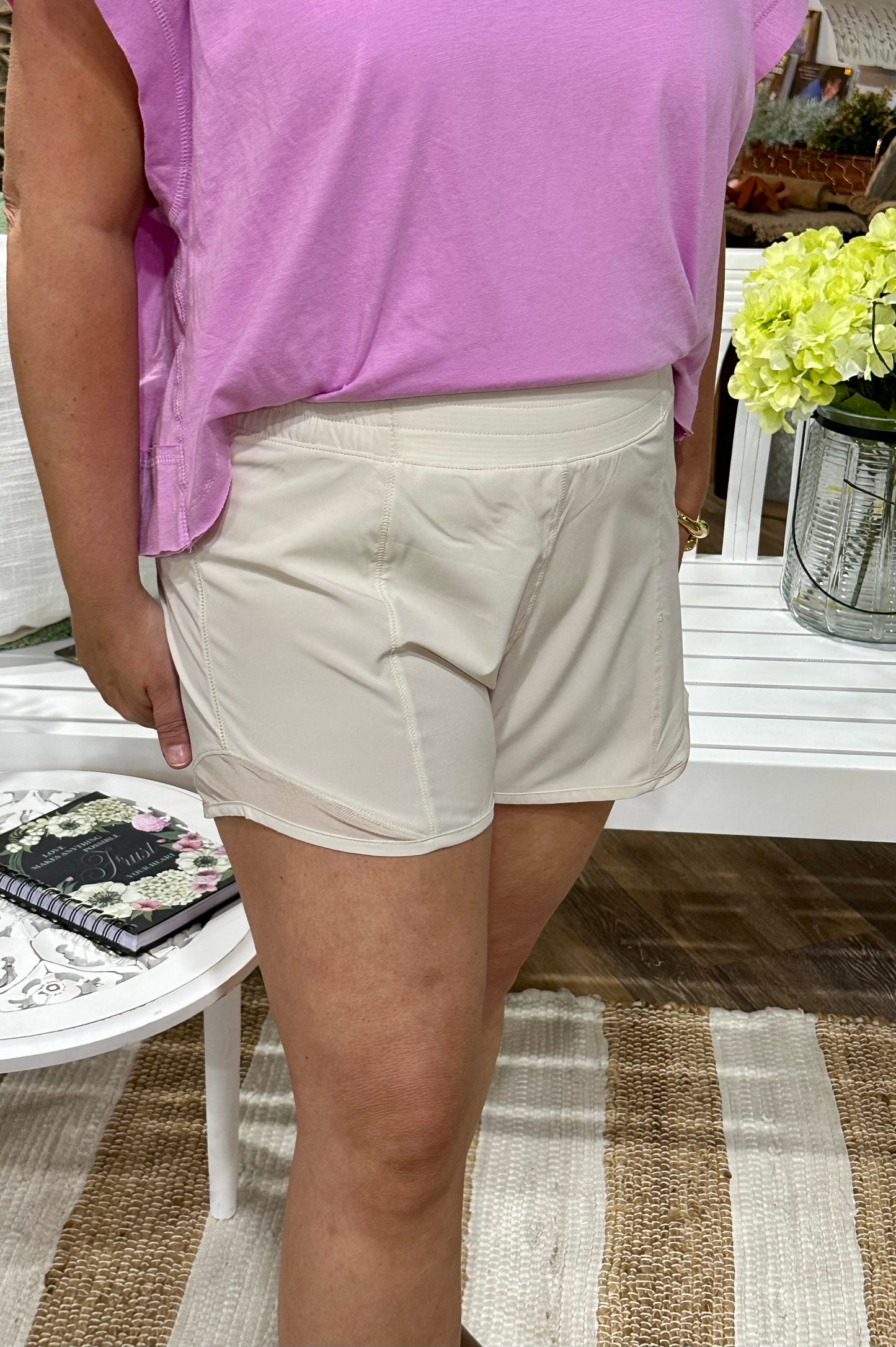 soft athletic shorts with mesh