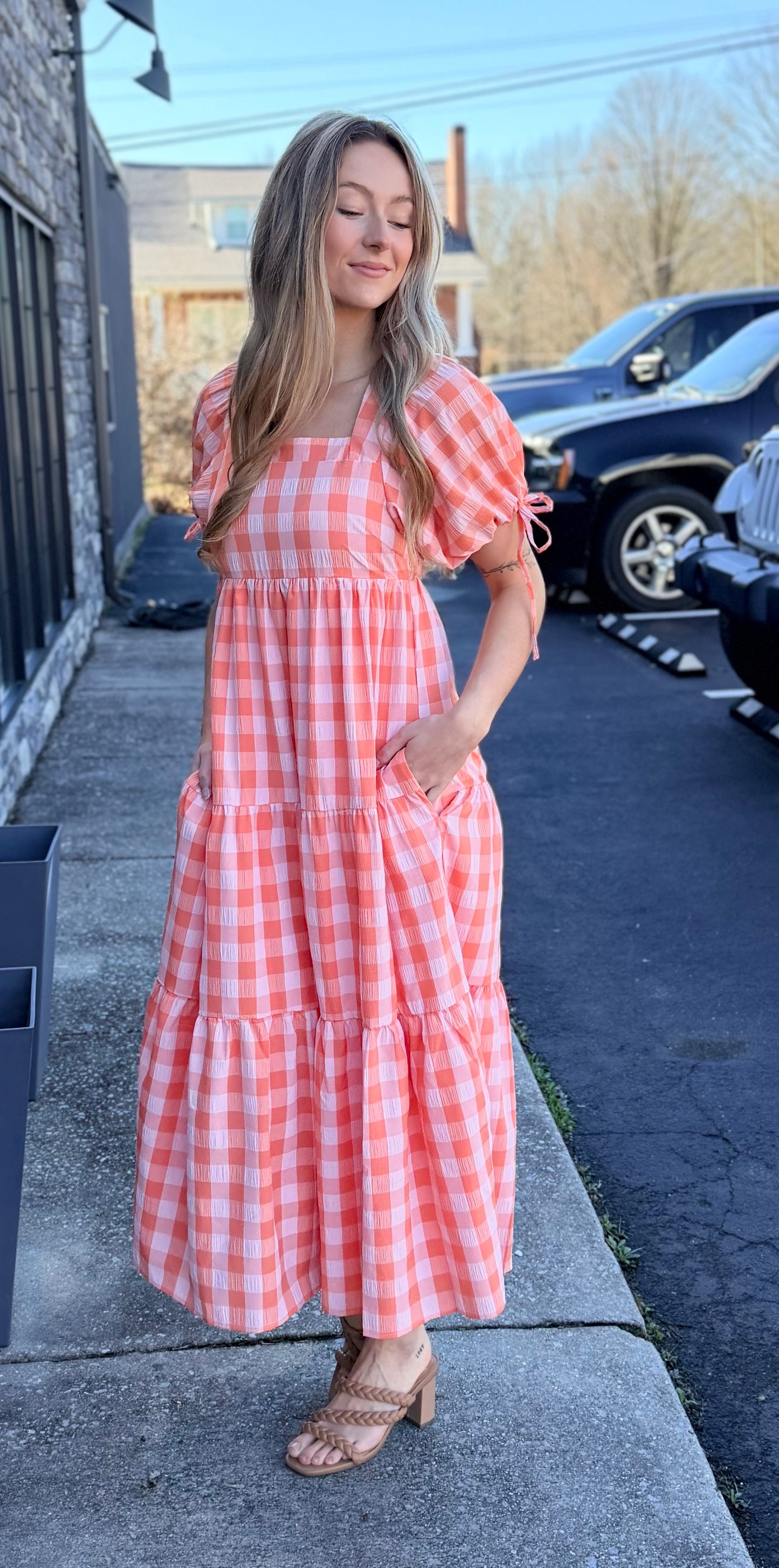 Sherbert Checkered Dress