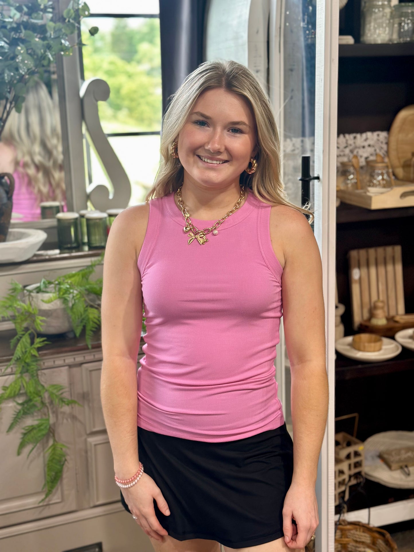 ribbed soft tank top