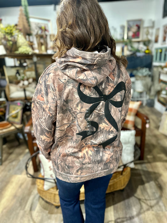 Camo Bow Hoodie
