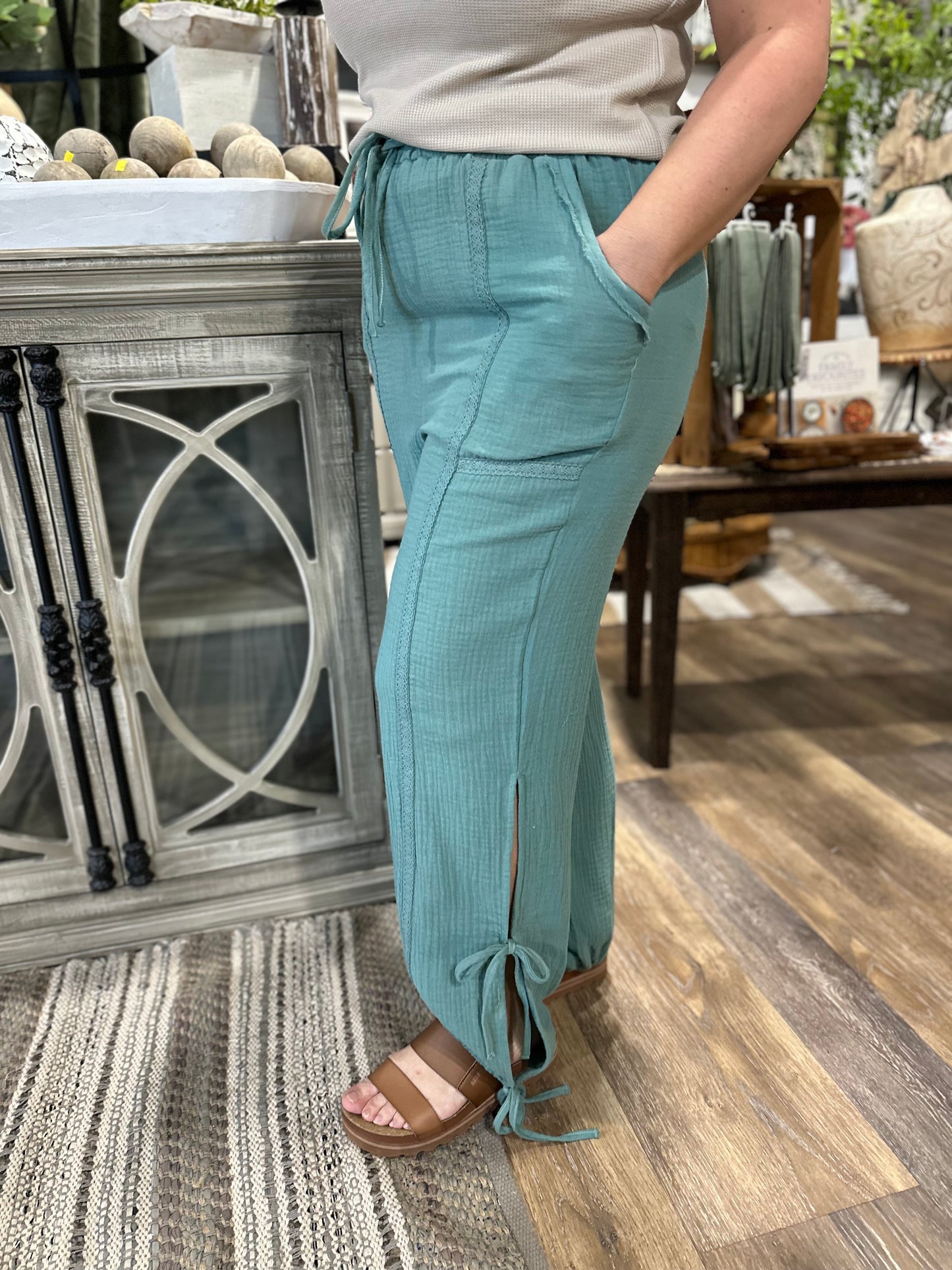 Siden Tunnel Harem Pants