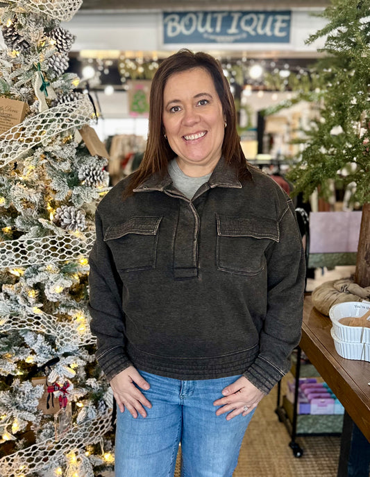 Half Snap Sweathsirt