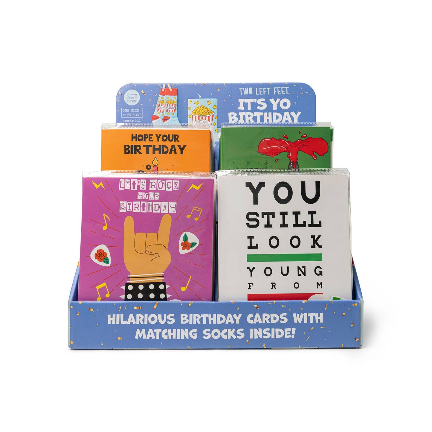 Two Left Feet IT'S YO BIRTHDAY Gift Card Sock Set