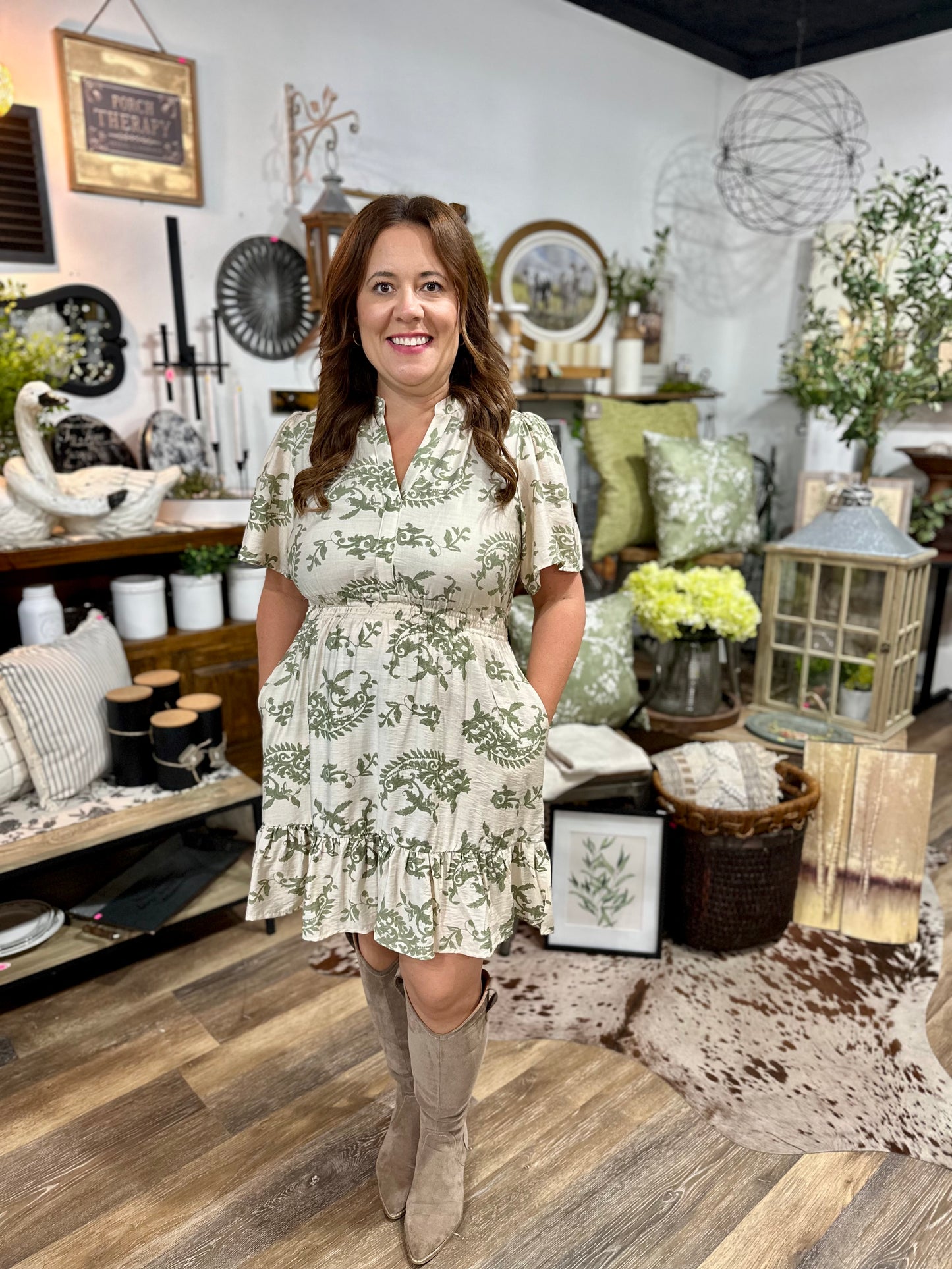 Floral Foliage Dress