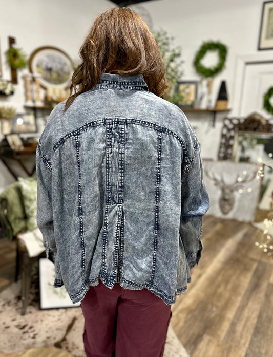 Snow Washed Button Down