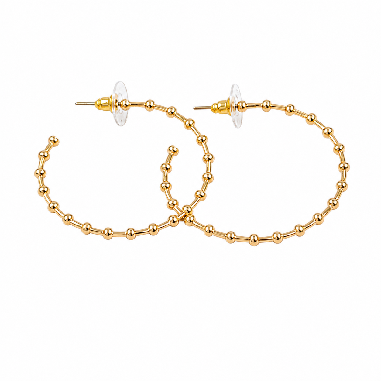 Bamboo Circle Hoops