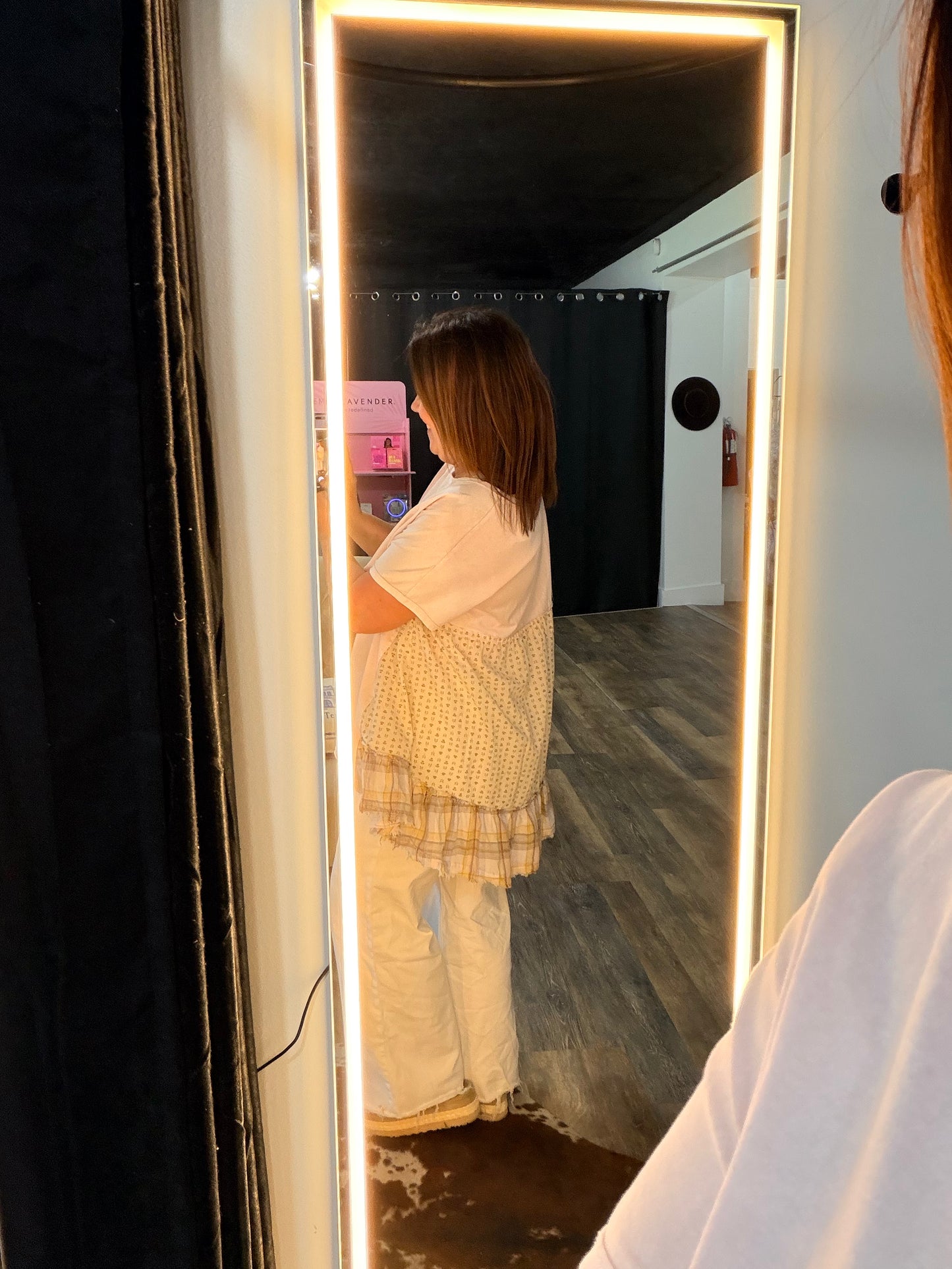 Mixed Print Tunic Top