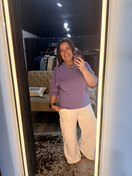 Dyed Half Sleeve Top