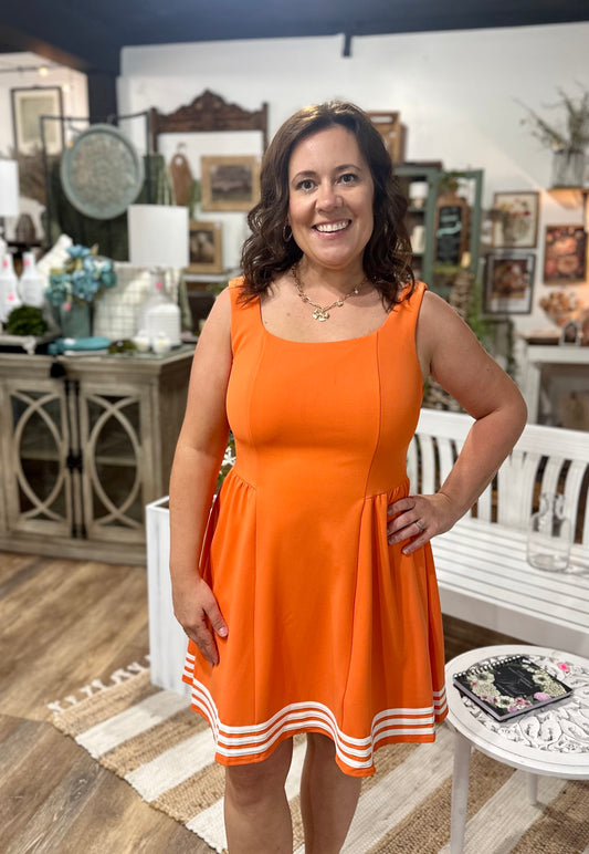 tank game day vols orange and white dress