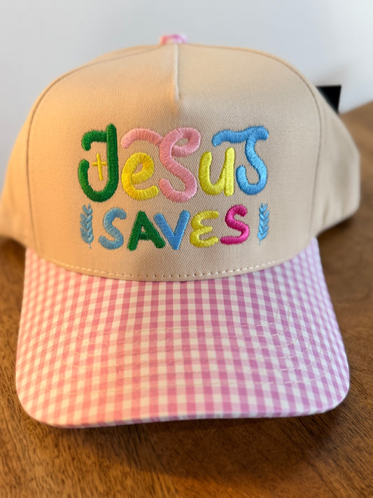 Jesus Saves Embroidered Hat