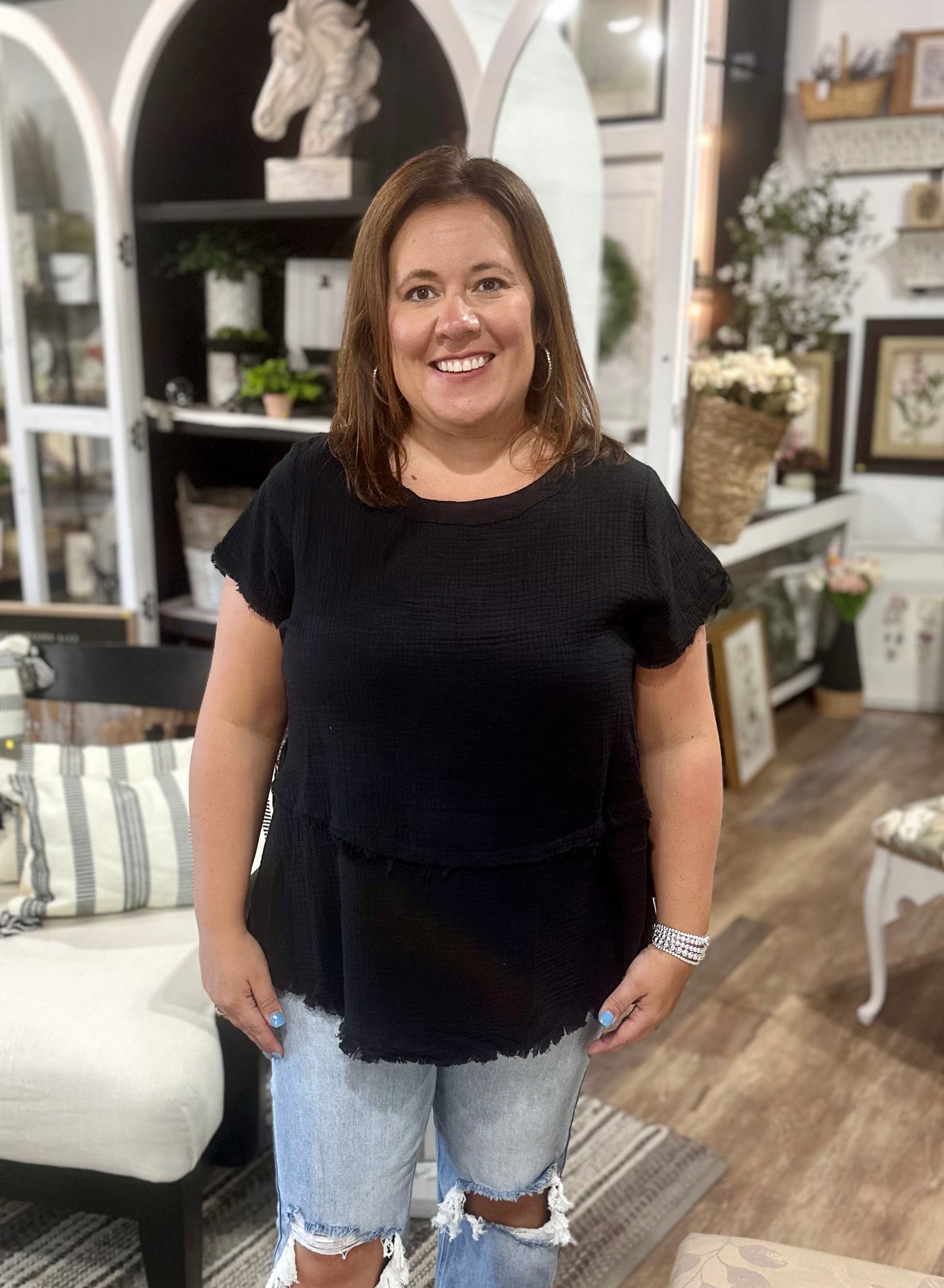 Frayed and Fabulous Top