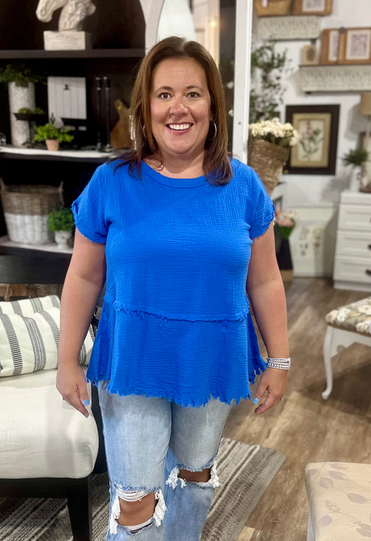 Frayed and Fabulous Top