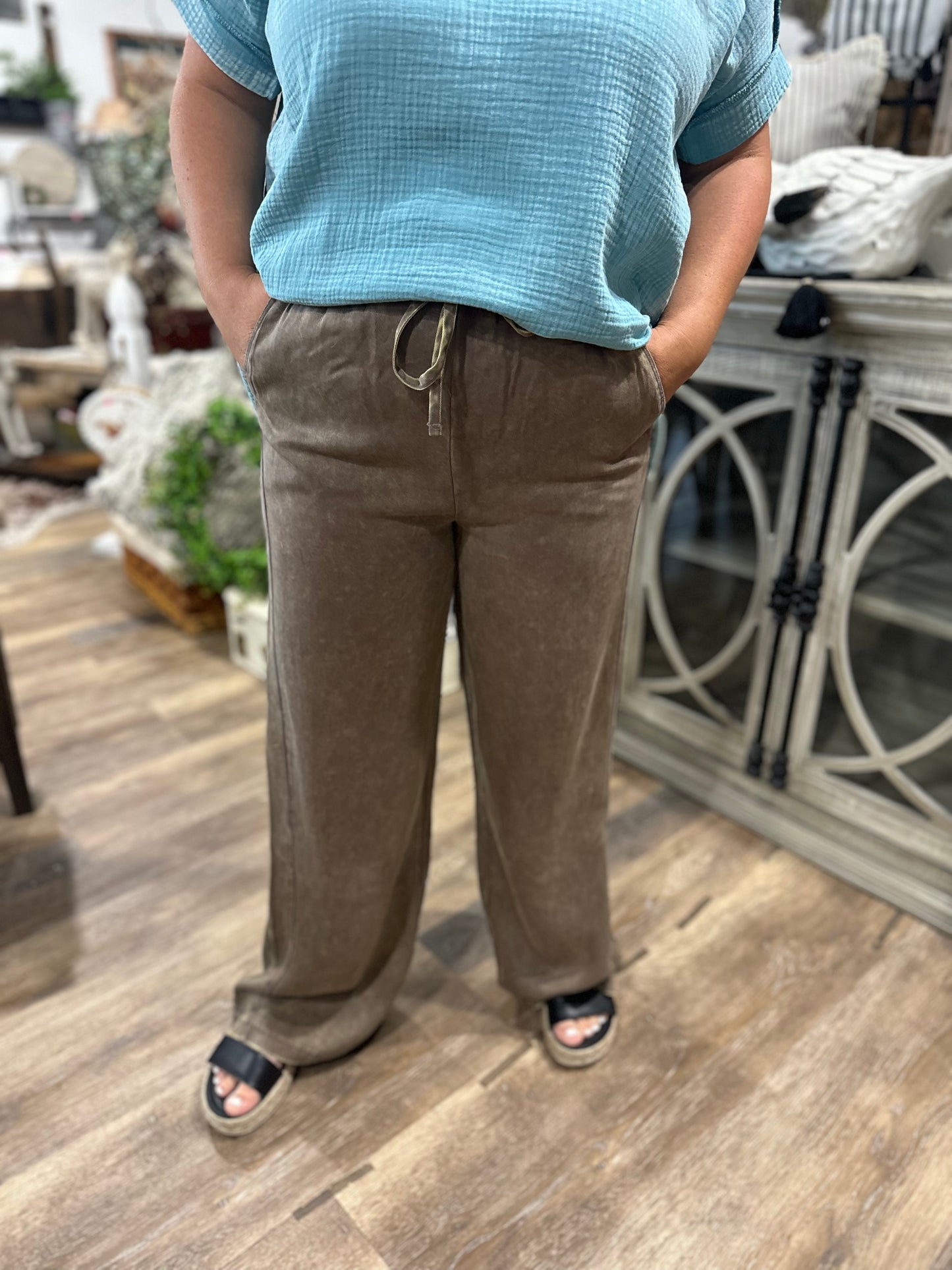 Washed Tencel Pants