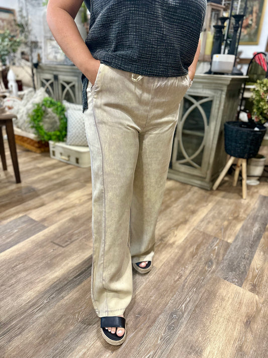 Washed Tencel Pants