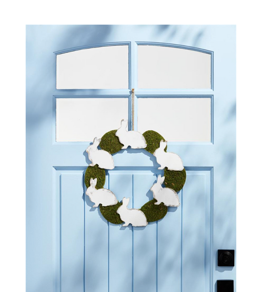 Bunny & Moss Egg Wreath