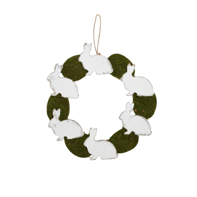 Bunny & Moss Egg Wreath