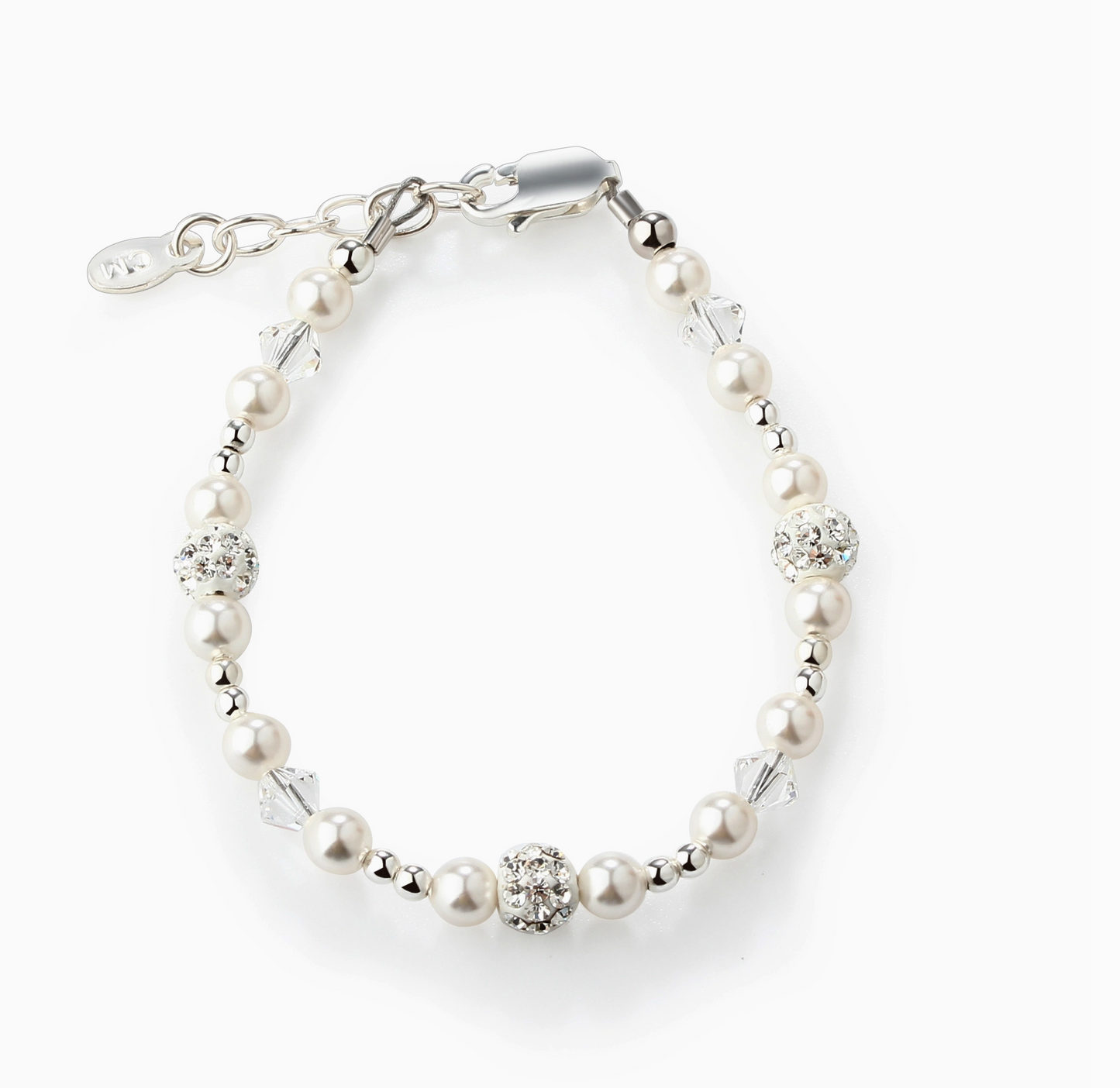 Luna Sterling/Pearl Baby/Kid Bracelet