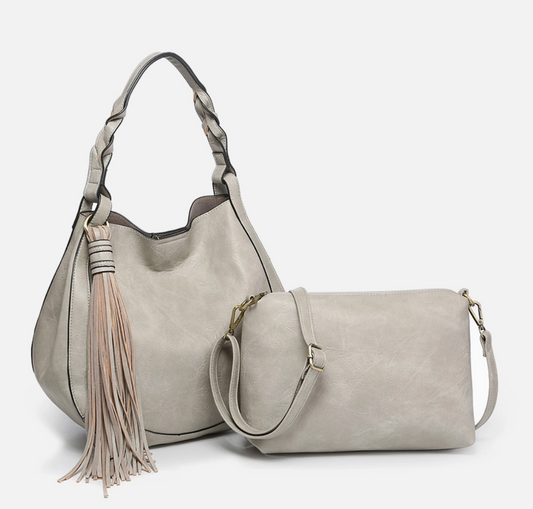 Eloise Large Tassel Hobo w/ Braided Handle