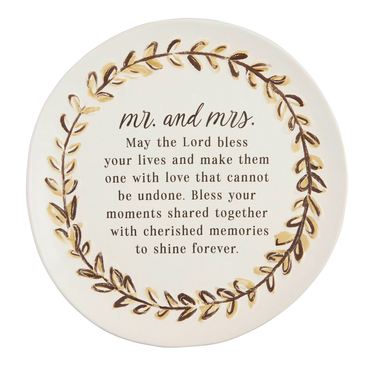 Mr. & Mrs. Blessing Plate