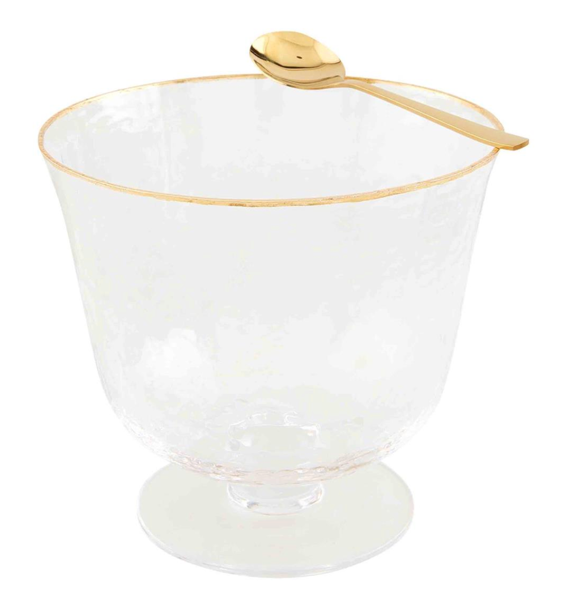 Gold Edge Pedestal Bowl Set