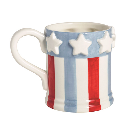 stars and stripes coffee mug