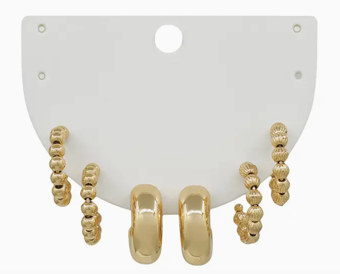Water Resistant Beaded Hoop Set
