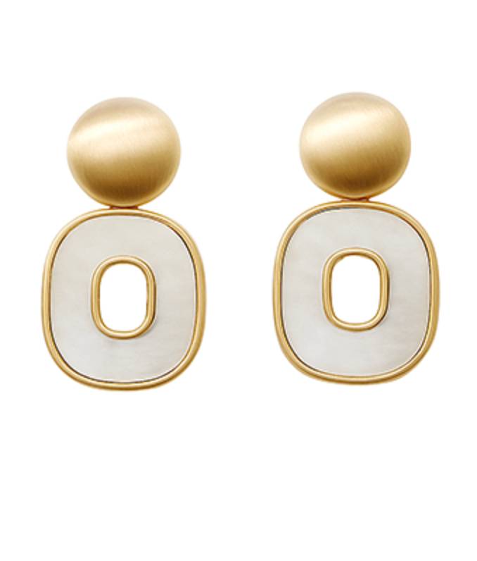 Mother of Pearl Dom Earring