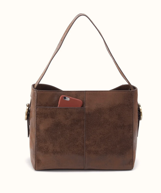 Render Shoulder Bag In Mocha Buffed Leather by Hobo