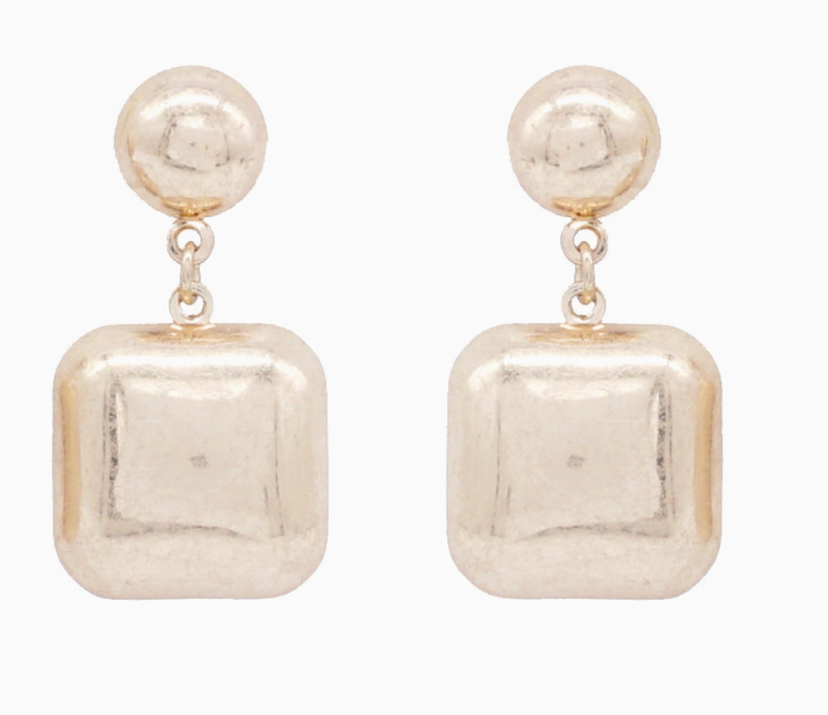 Stud & Square Earring