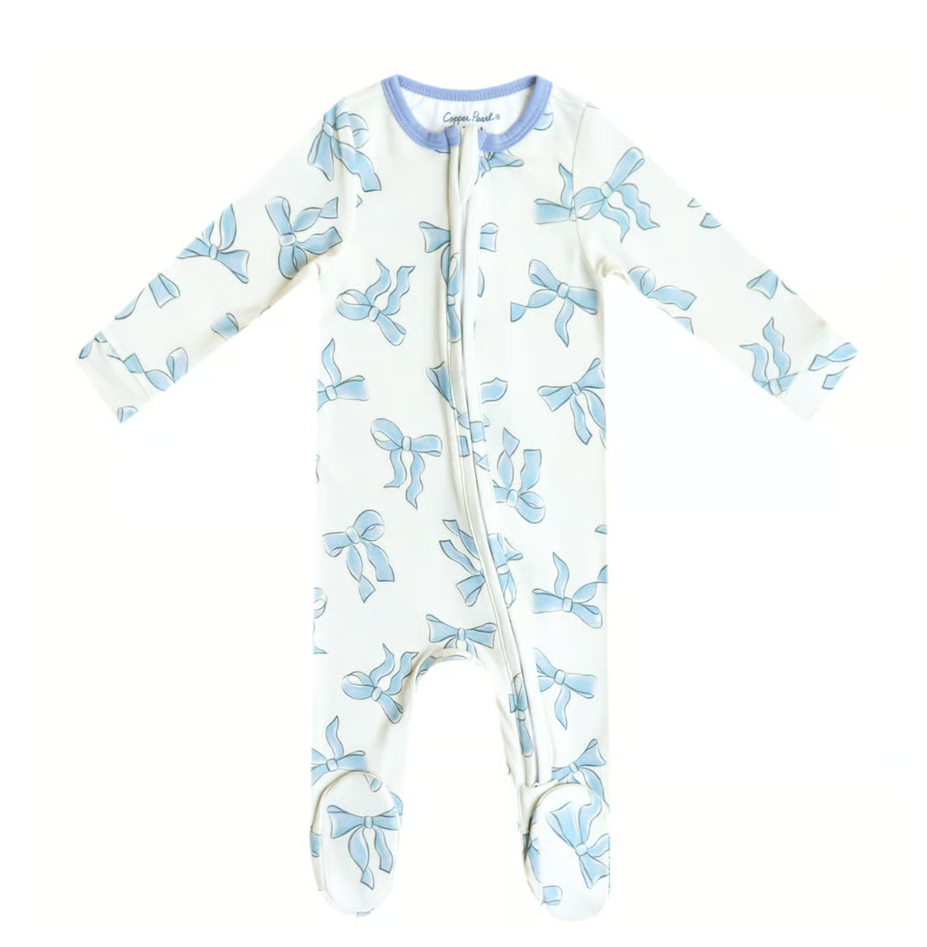 Copper Pearl Zip Up Footies