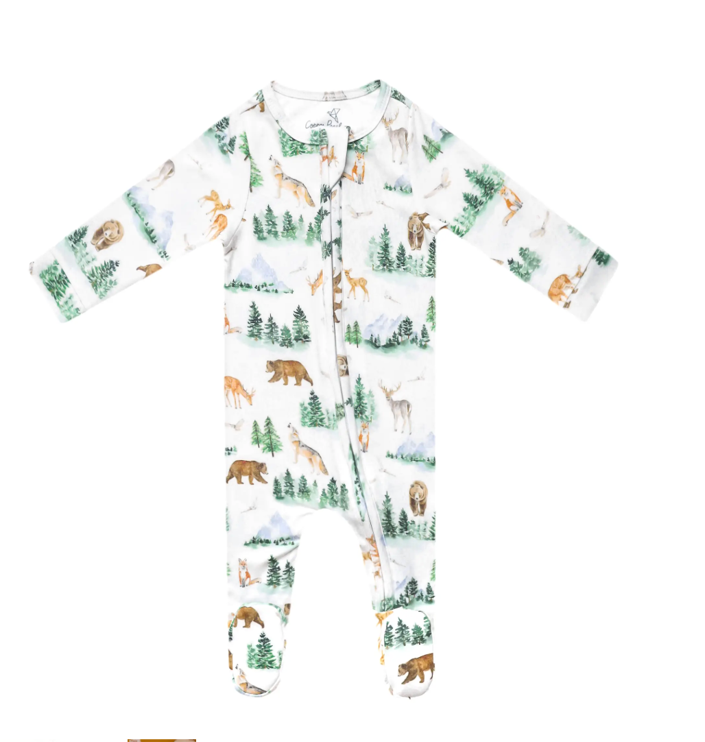 Copper Pearl Zip Up Footies