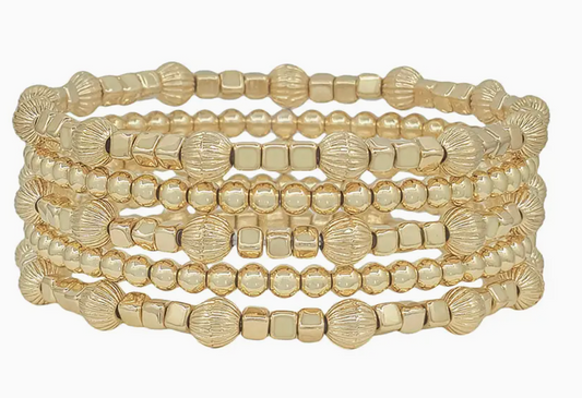 Beaded with Cross Bracelet Set