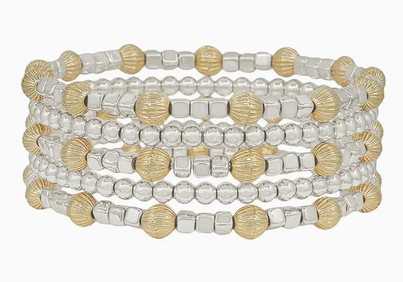 Beaded with Cross Bracelet Set