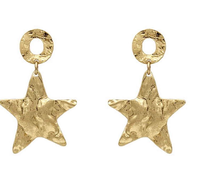 Hammered Shape Earrings