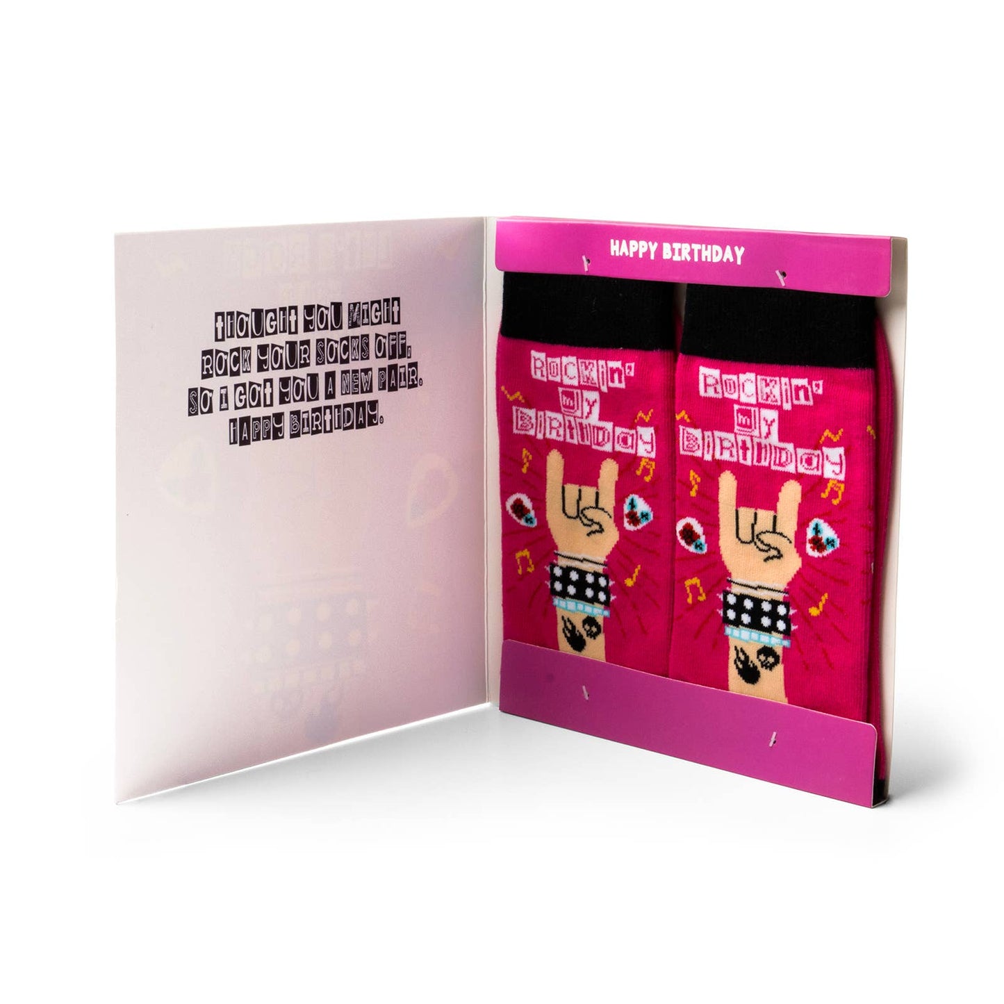 Two Left Feet IT'S YO BIRTHDAY Gift Card Sock Set
