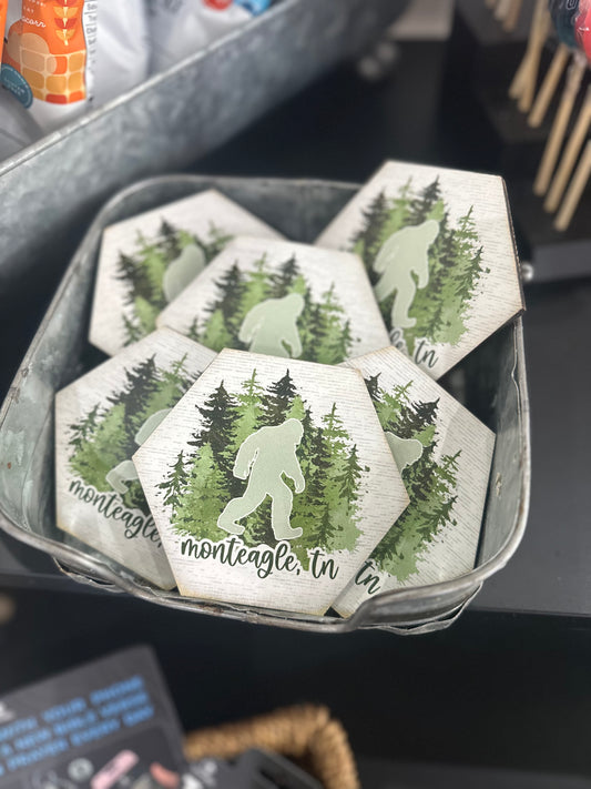 Sasquatch Trees Coaster/Magnet