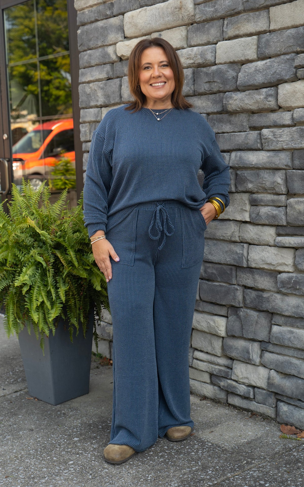 Ribbed Long Sleeve Set