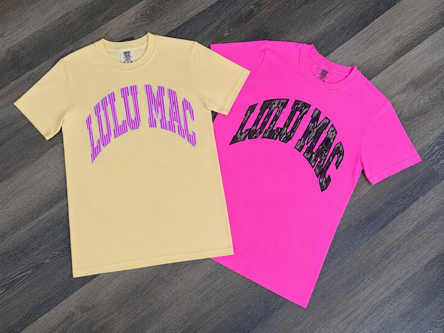 Lulu Mac Comfort Neon Pink/Mossy Oak Tee