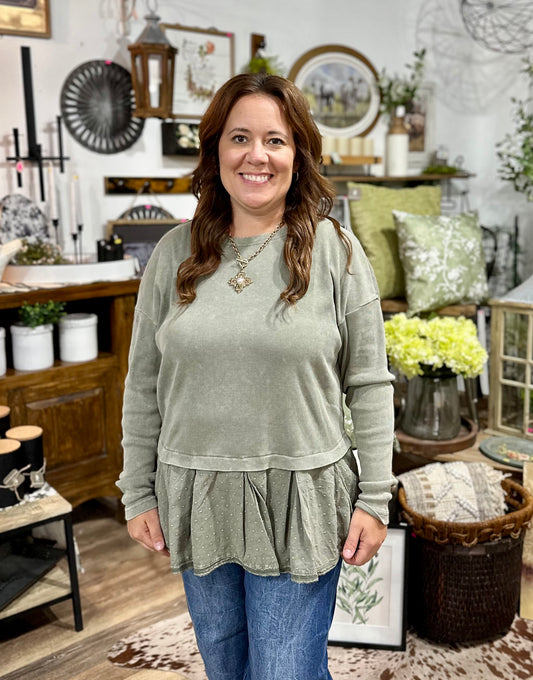 Ruffle Tunic Top