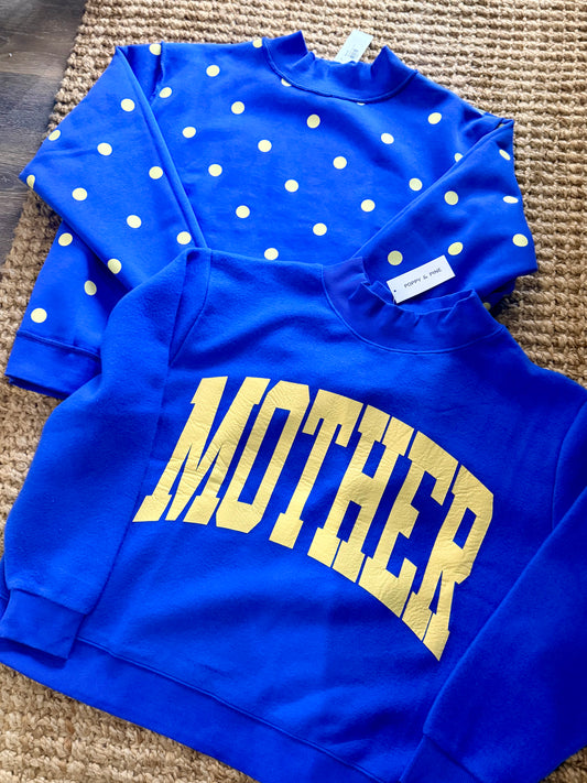 Mother Two-Sided Mock Neck