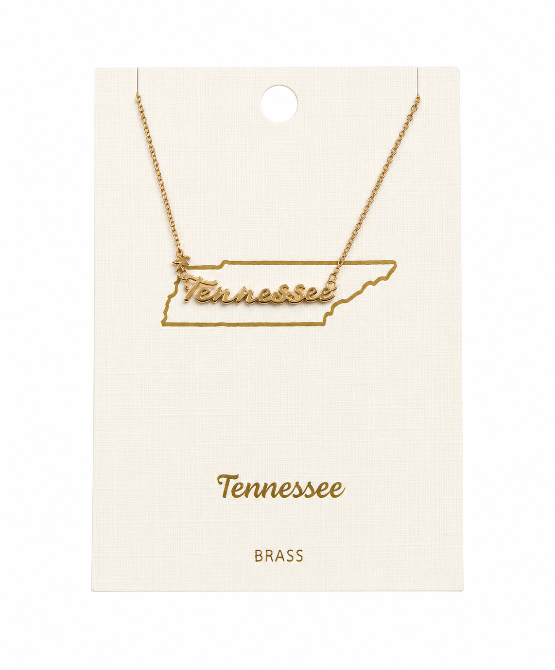 State Letter Necklace