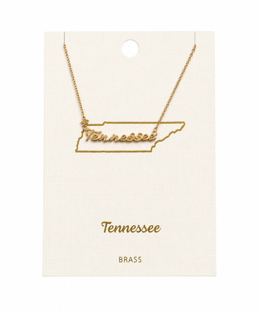 State Letter Necklace