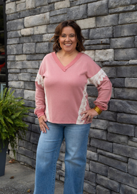 Lace & Leisure Pullover
