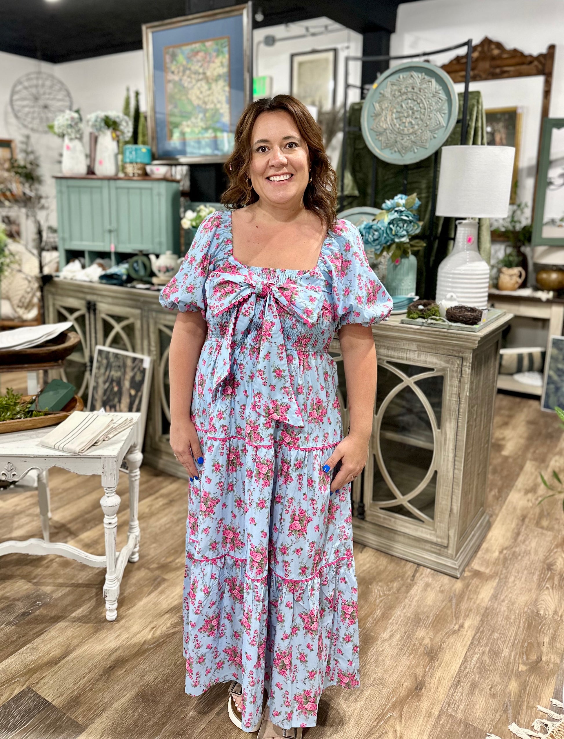 floral ric rac colorful maxi dress monteagle boutique female 20-50