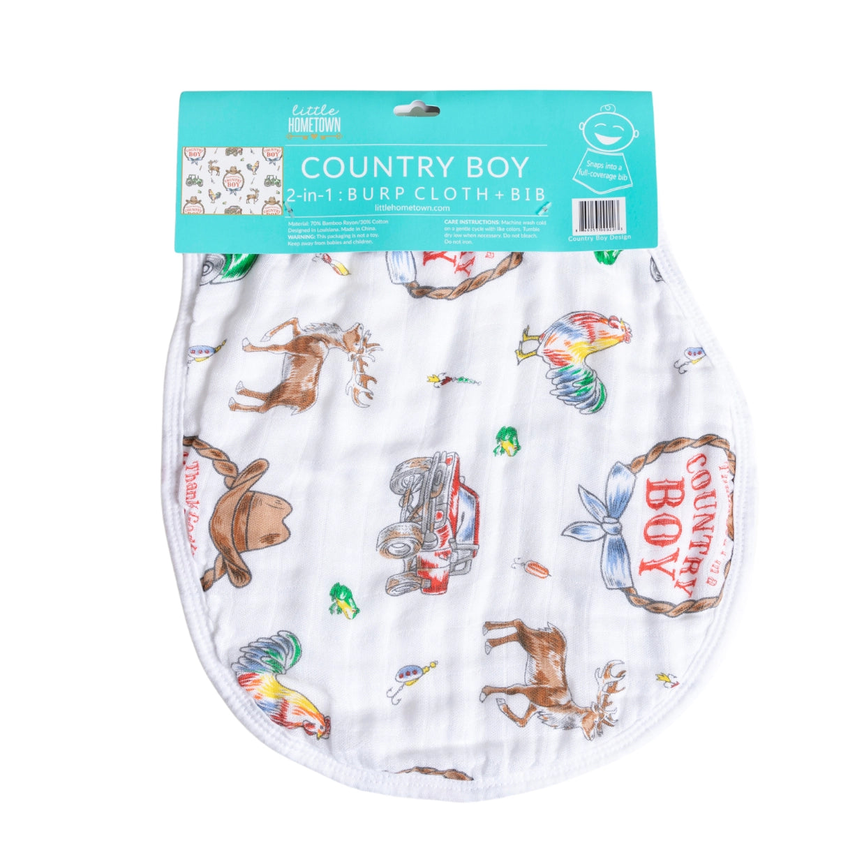 Little Hometown Burp Cloth/Bib