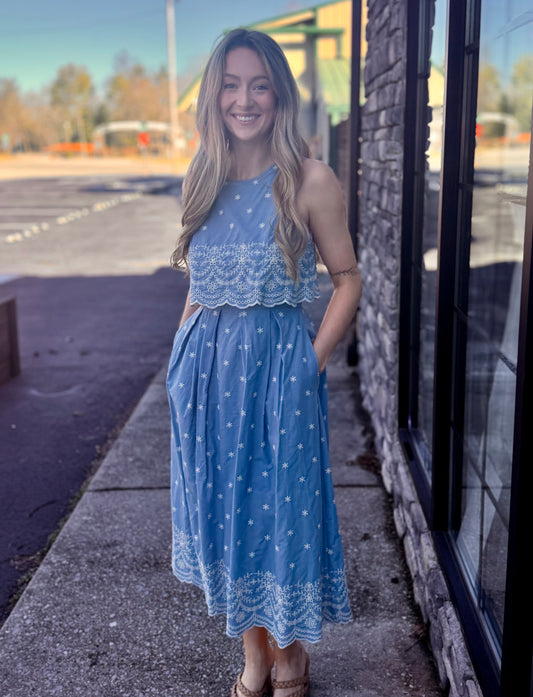 Sincerely Scalloped Dress