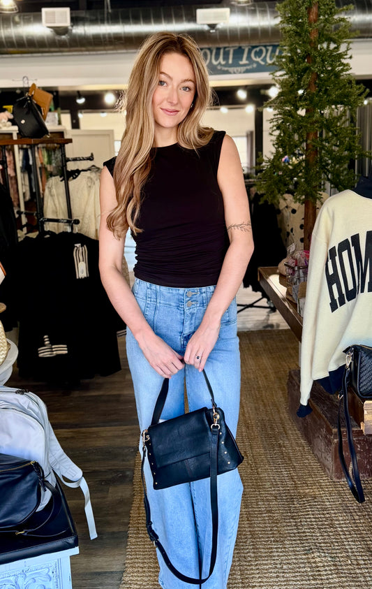 Sleeveless Crewneck Top