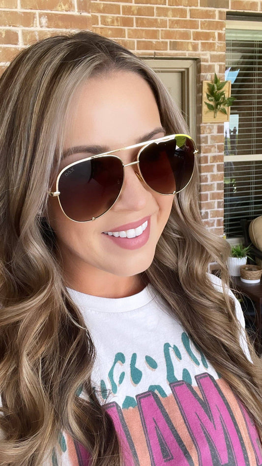 Classic Aviators: BROWN OMBRE