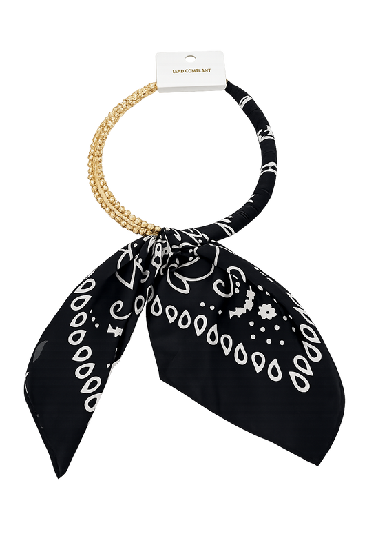Scarf Wrapped Collar Necklace