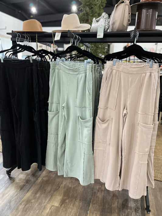 Mineral Wash Cargo Pants